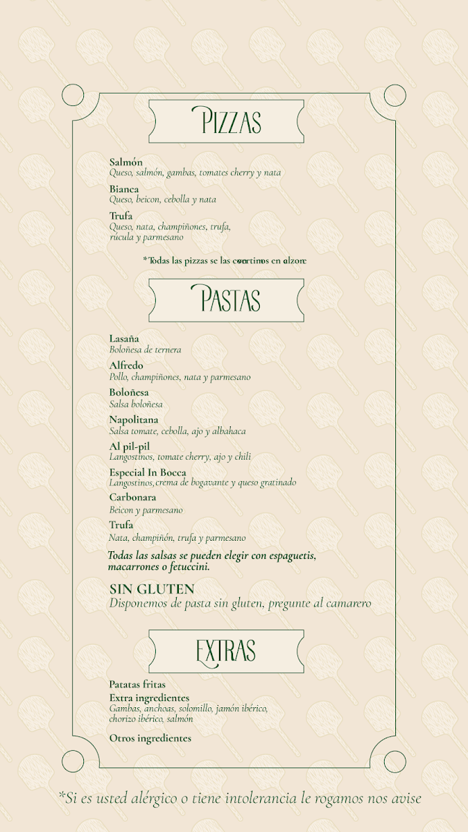 Menu In Bocca Marbella-1