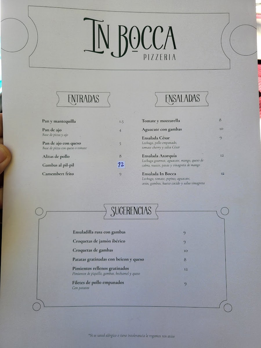 Menu In Bocca Marbella-10