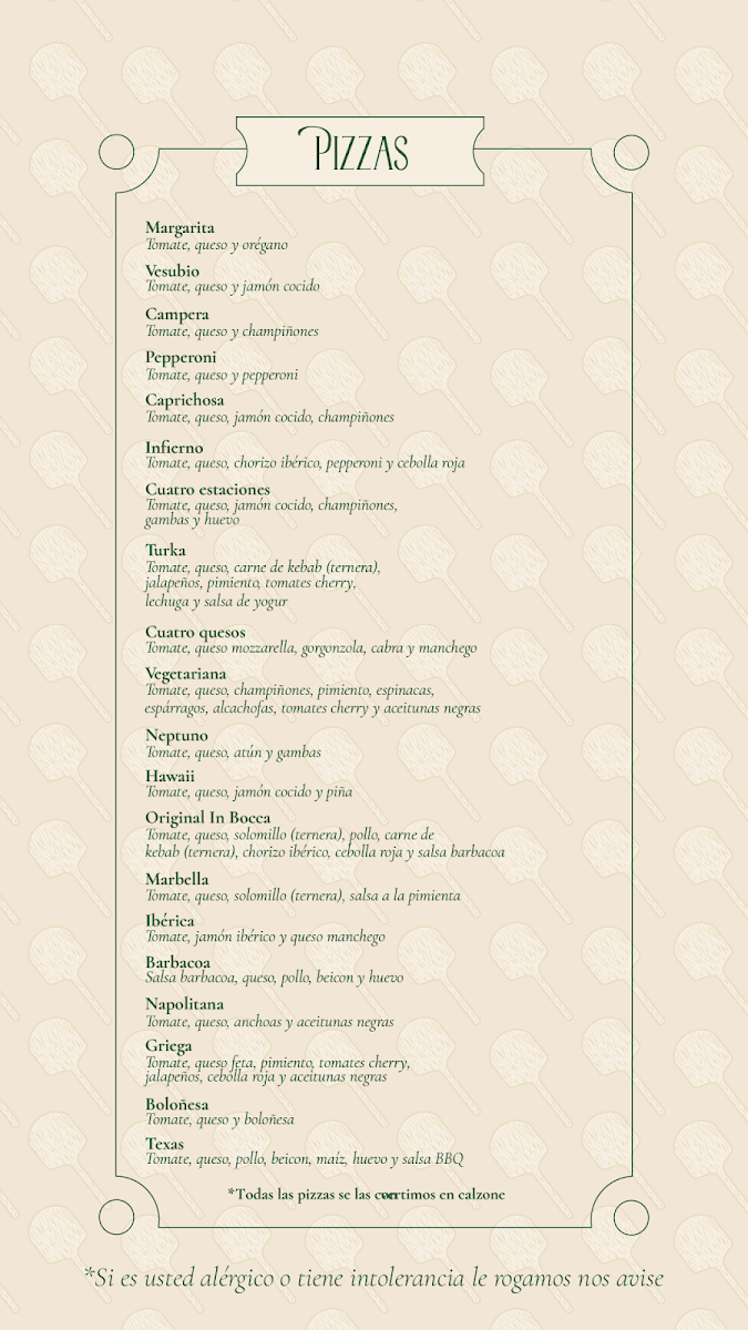 Menu In Bocca Marbella-2