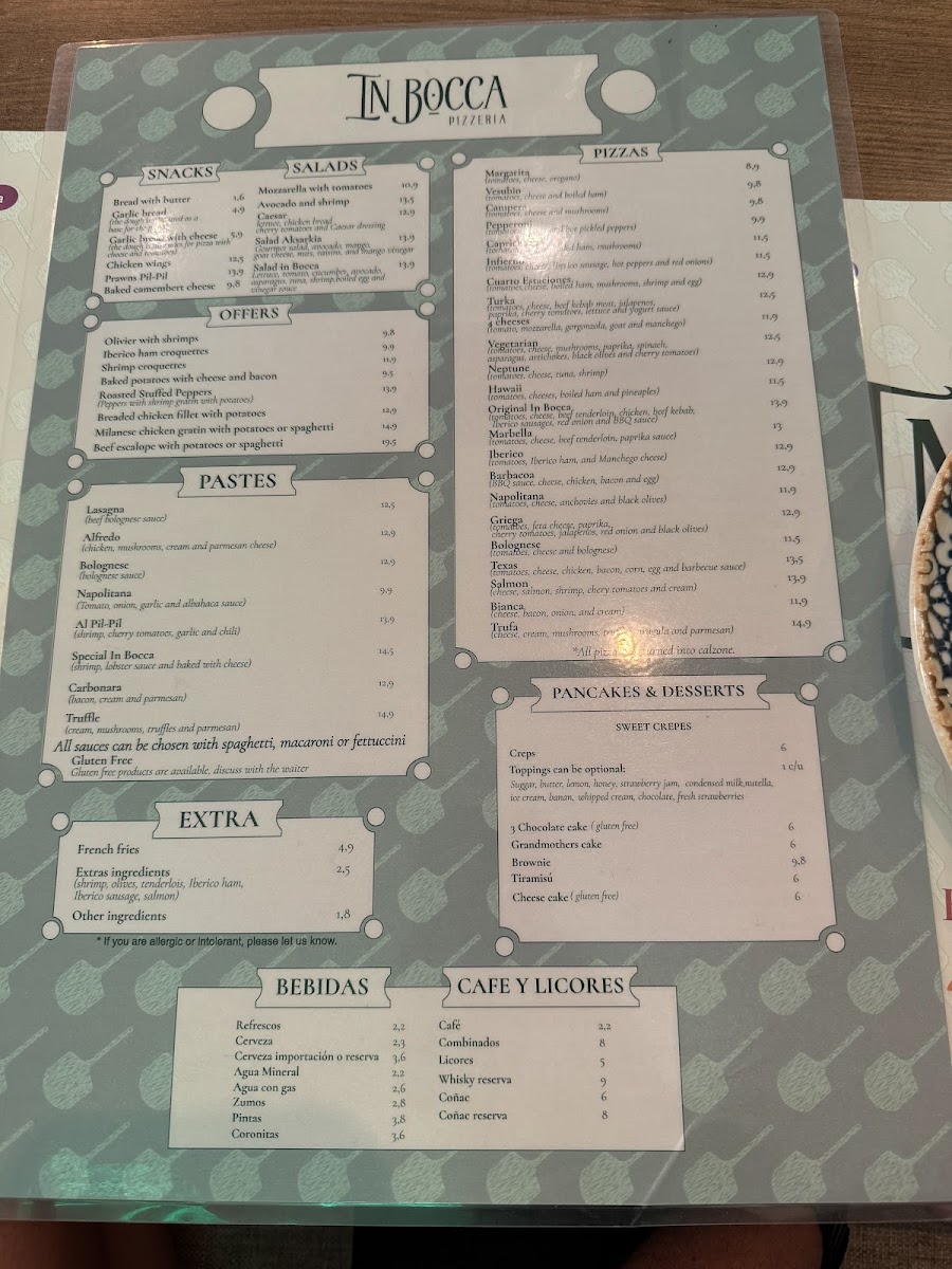 Menu In Bocca Marbella-9